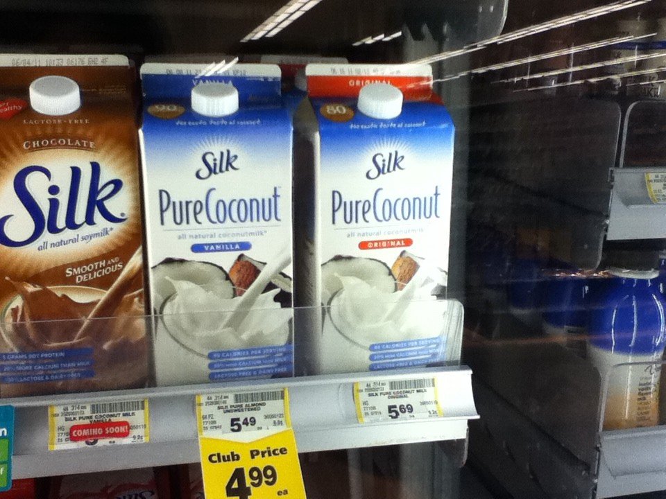 Coconut milk in carton